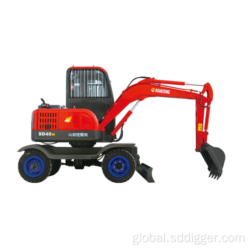 Mini Tractor Backhoe Loaders wheel excavator    on  sale Supplier